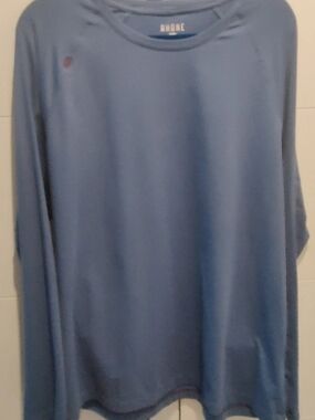 Rhone Mens XXL Blue Long Sleeve T-shirt